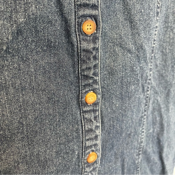 Vintage Style & Co. Petite Button-Down Short Denim Dress Size 10P - Picture 8 of 8